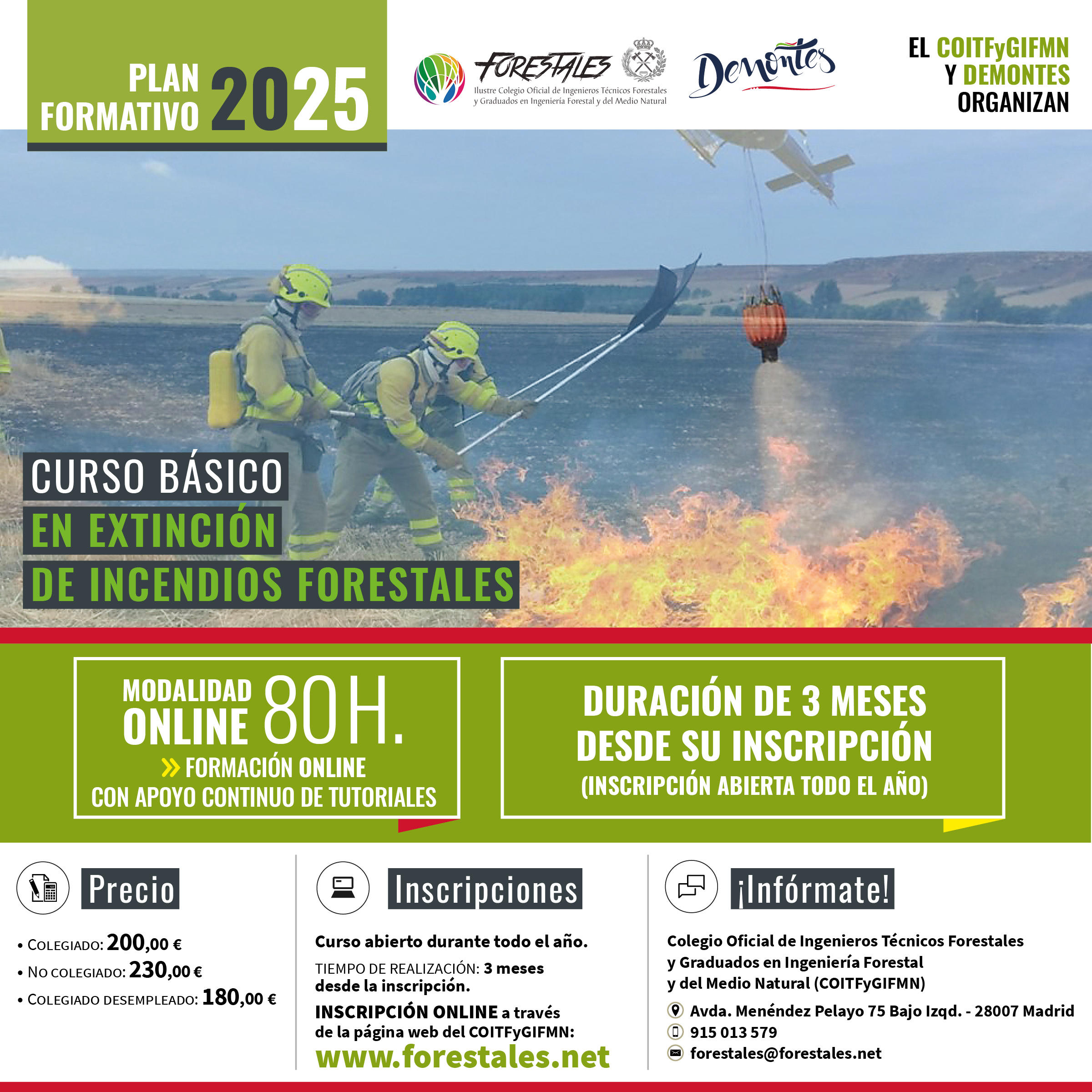 CURSO ON-LINE BÁSICO EN EXTINCIÓN DE INCENDIOS FORESTALES