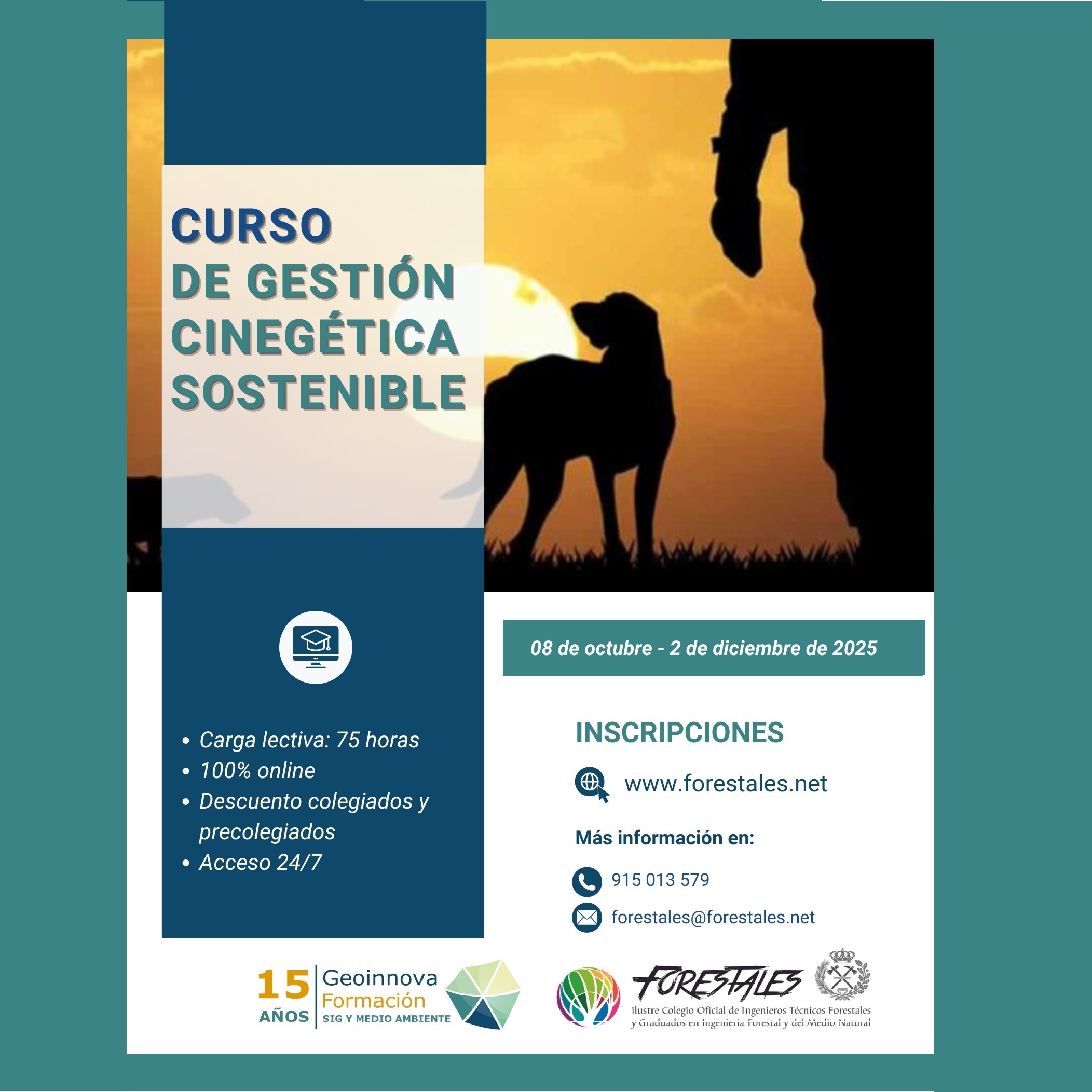 CURSO ON-LINE DE GESTIÓN CINEGÉTICA SOSTENIBLE