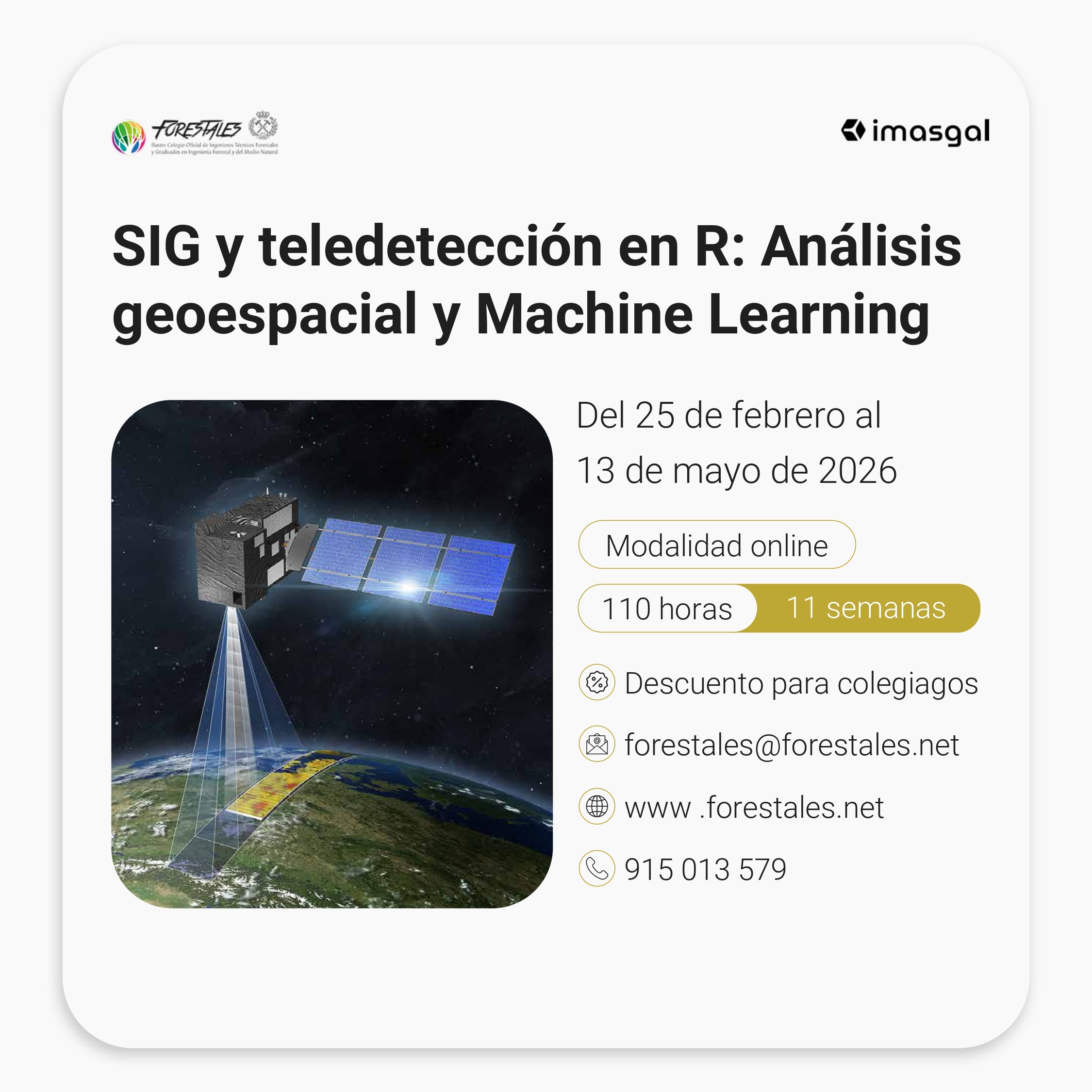 CURSO ON-LINE DE SIG Y TELEDETECCIÓN EN R: ANÁLISIS GEOESPACIAL Y MACHINE LEARNING