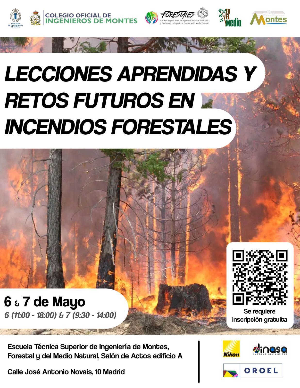 JORNADAS GRATUITAS "LECCIONES APRENDIDAS Y RETOS FUTUROS EN INCENDIOS FORESTALES"