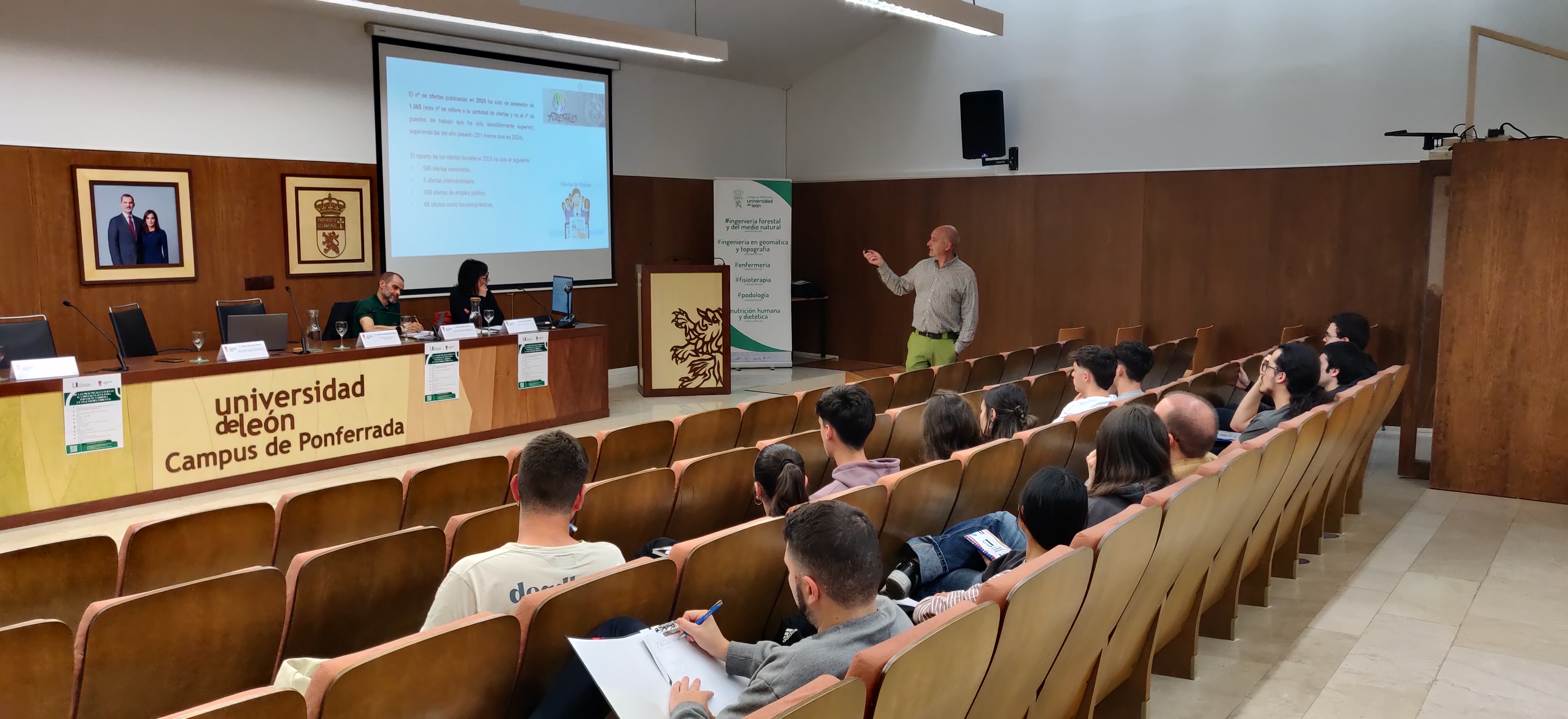 EL CAMPUS DE PONFERRADA ACOGE UNA JORNADA SOBRE PRÁCTICAS EXTERNAS Y EMPLEABILIDAD EN INGENIERÍA FORESTAL