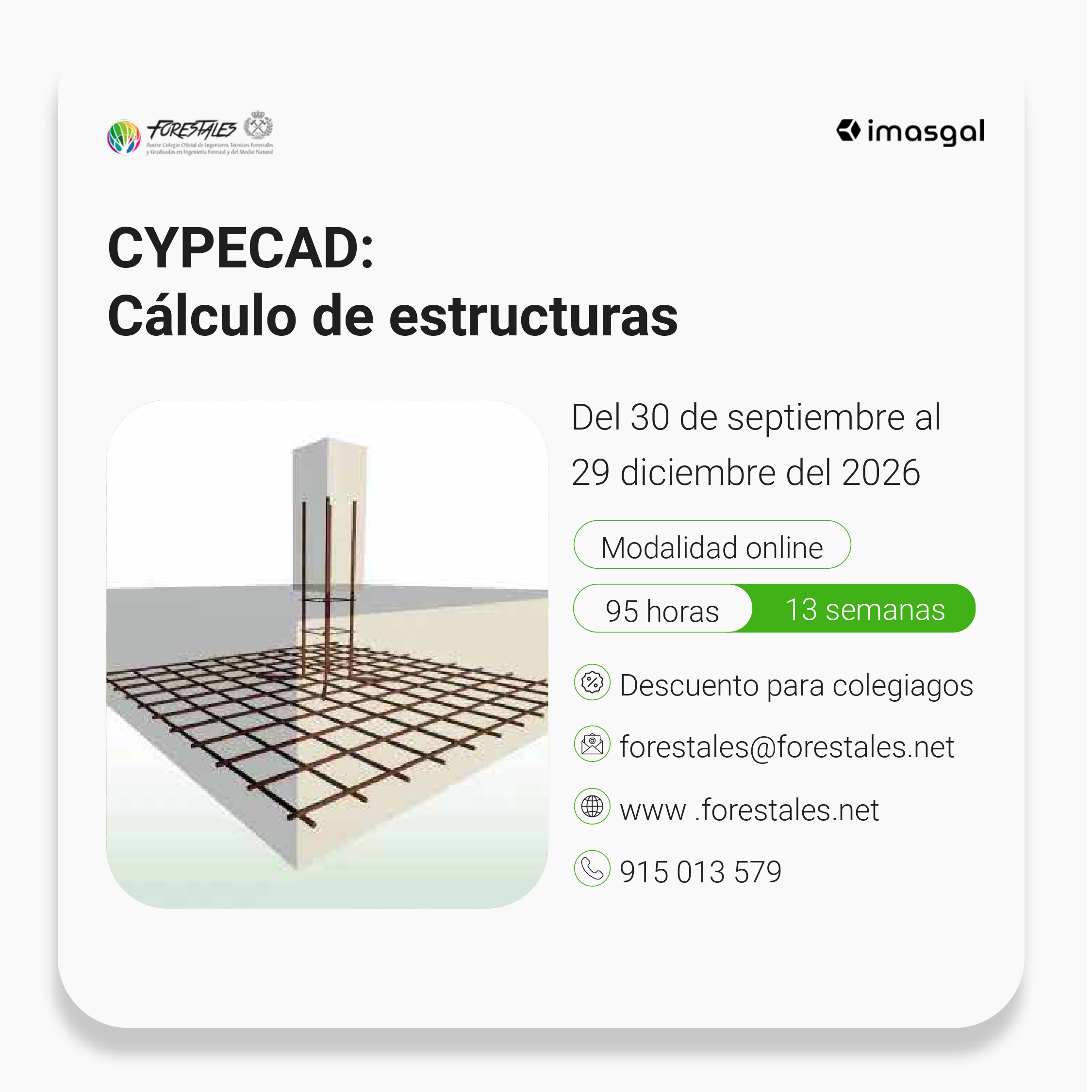 CURSO ONLINE DE CYPECAD: CÁLCULO DE ESTRUCTURAS