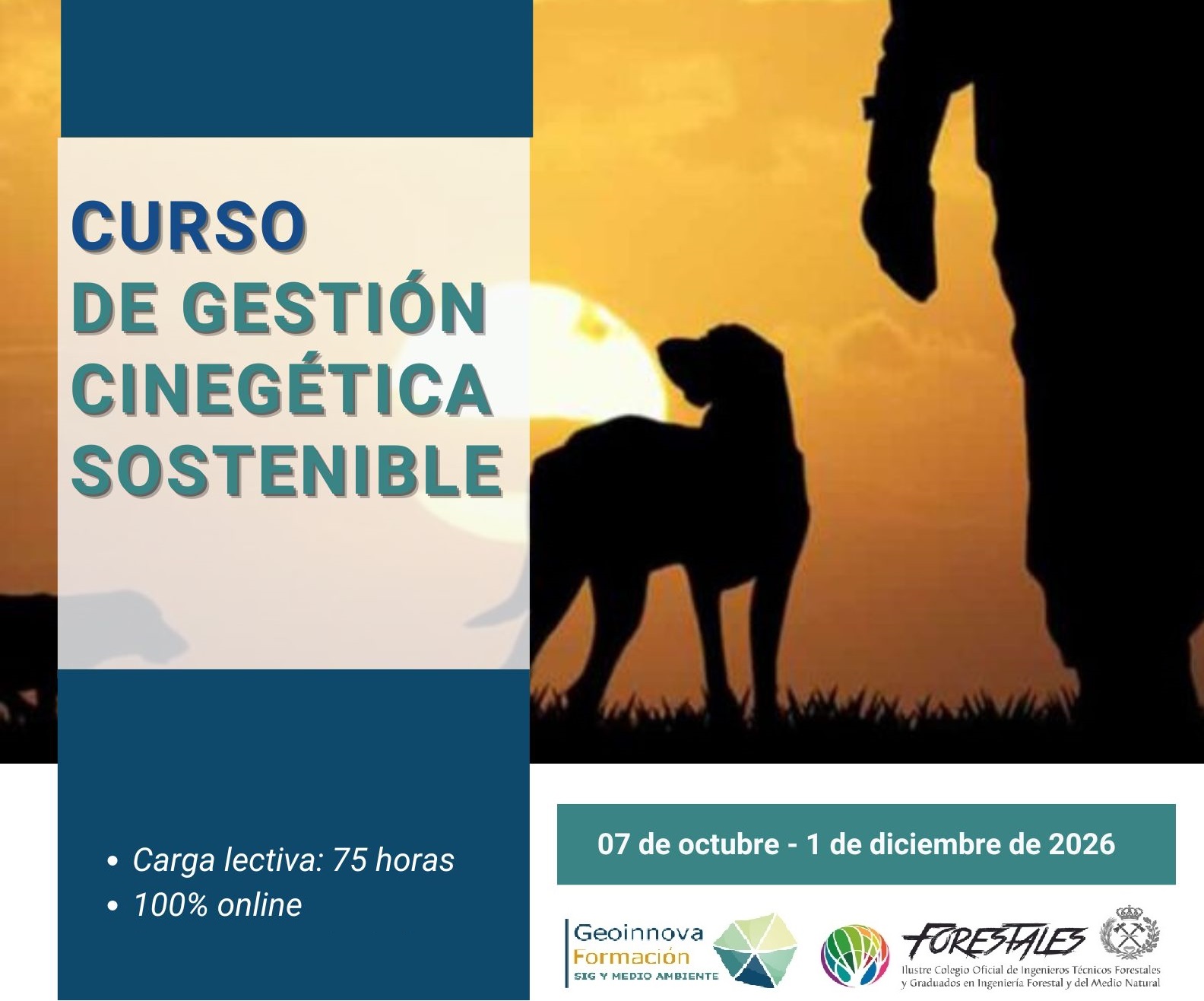 CURSO ONLINE DE GESTIÓN CINEGÉTICA SOSTENIBLE