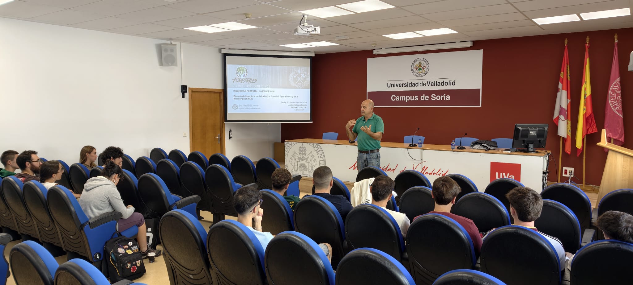 EL COLEGIO ACERCA LA PROFESIÓN FORESTAL Y SUS SALIDAS PROFESIONALES A LOS ESTUDIANTES DE LA EiFAB DE SORIA