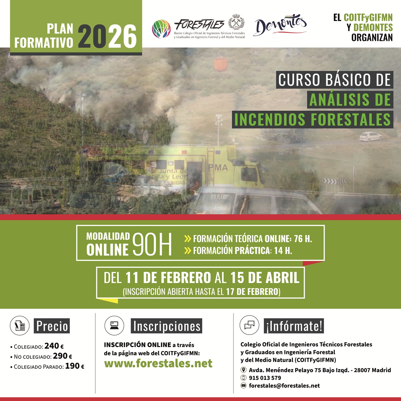 CURSO ON-LINE BÁSICO DE ANÁLISIS DE INCENDIOS FORESTALES