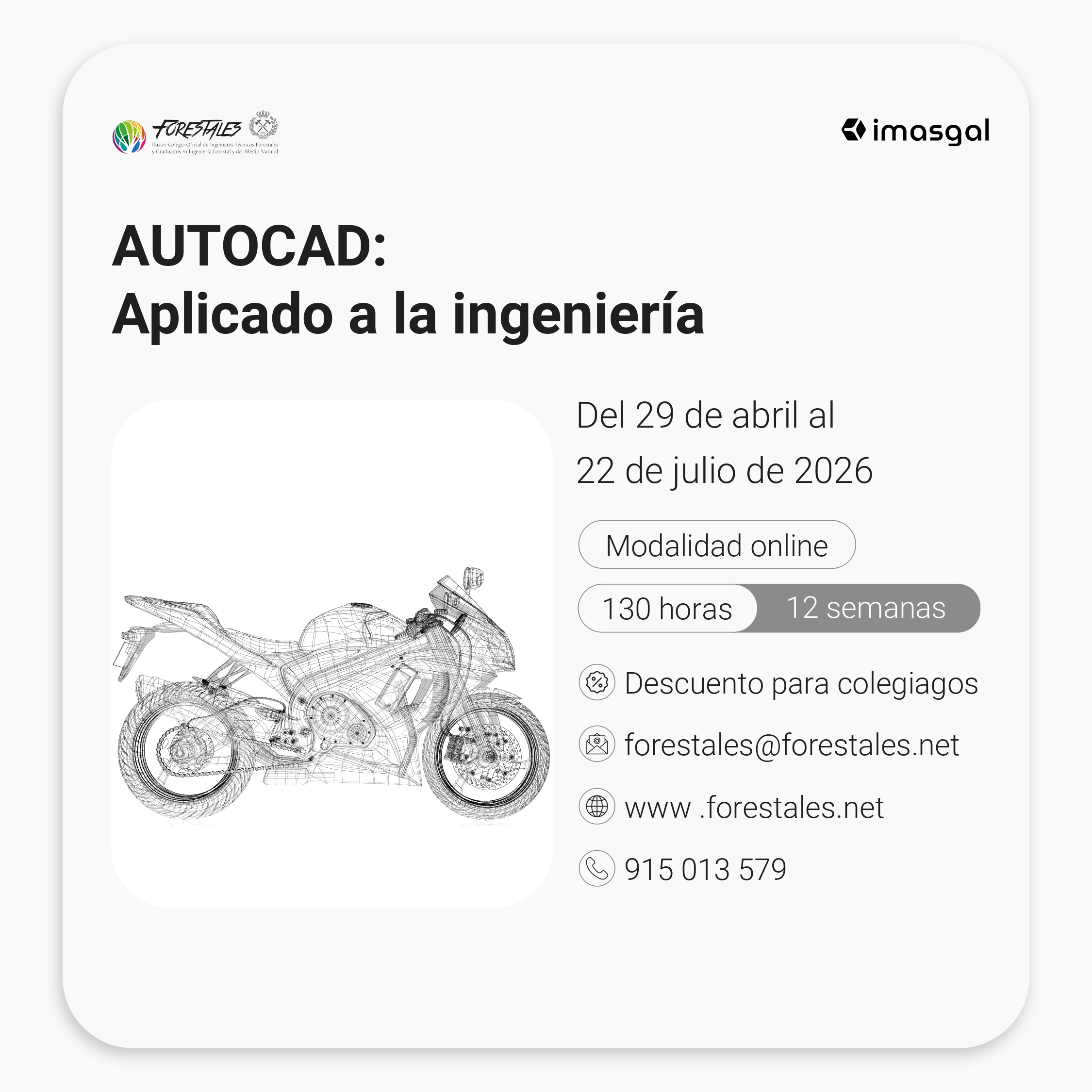CURSO ONLINE DE AUTOCAD APLICADO A LA INGENIERÍA