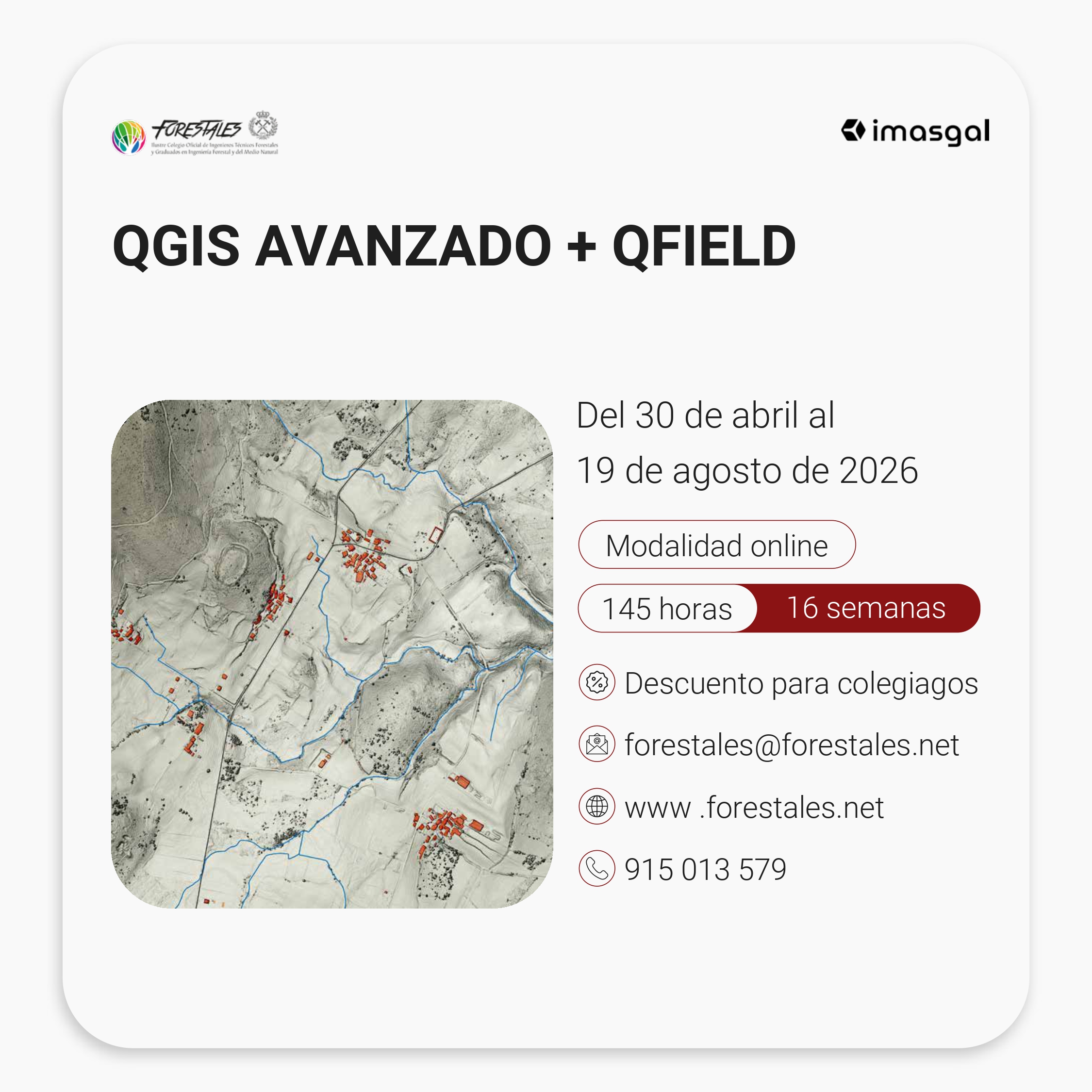 CURSO ON-LINE DE QGIS AVANZADO + QFIELD